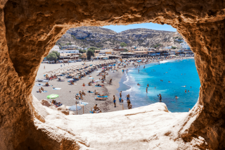 Gortys – Festos – Matala Beach and Caves of Hippies