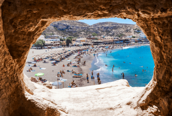 Gortys – Festos - Matala Beach and Caves of Hippies